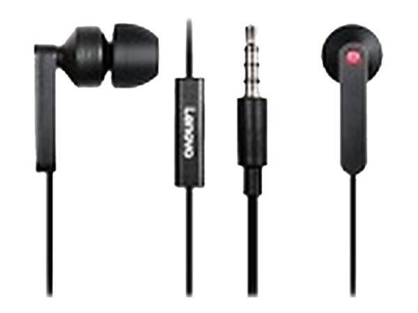Lenovo In-Ear Headphones, Black