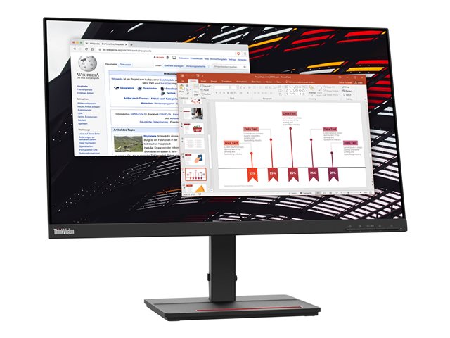 thinkvision s24e 23.8 inch led backlit lcd monitor