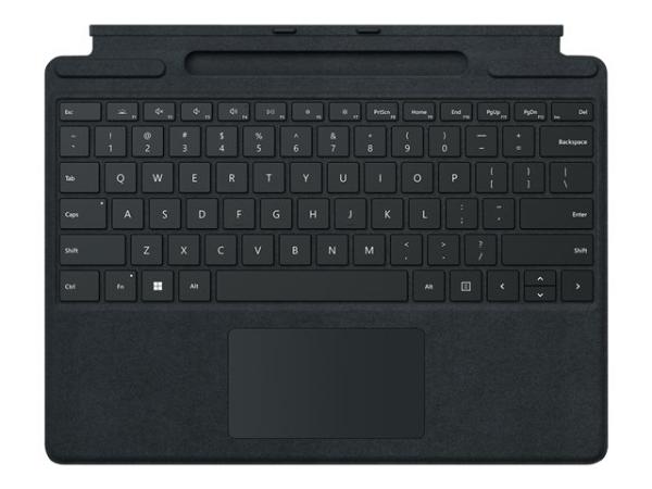 MS Surface Pro X, 8, 9 Keyboard, Black, Nordic